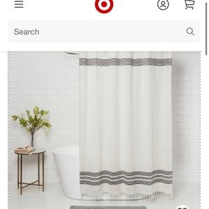Threshold shower curtain